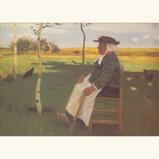 Otto Modersohn - Die alte Dreebeen - Postkarte 568