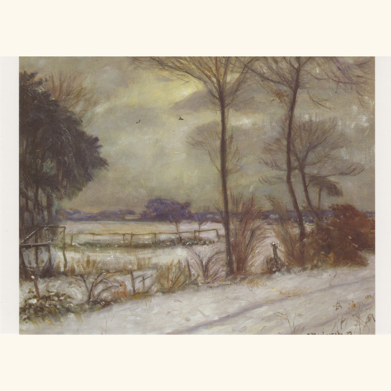 Otto Modersohn - Winterlandschaft - Postkarte 592