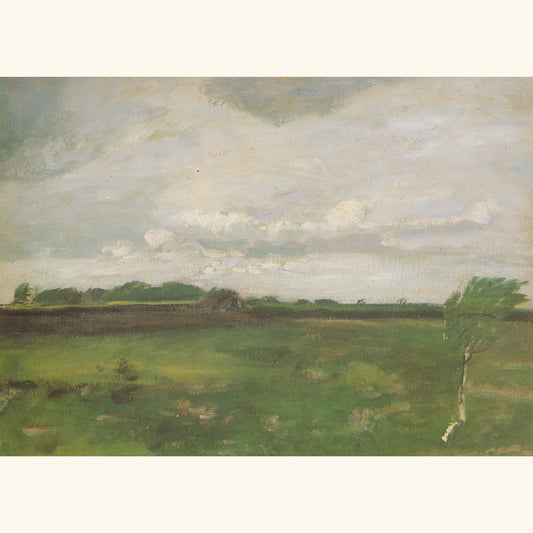Otto Modersohn - Moorlandschaft mit kleiner Birke - Postkarte 593