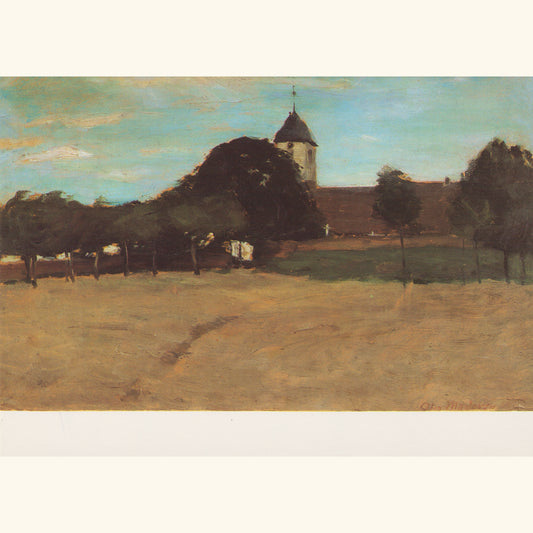 Otto Modersohn - Worpsweder Kirche, 1891 - Postkarte 595