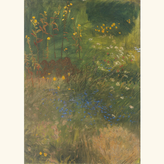 Otto Modersohn - Wiesengräser und Blumen - Postkarte 600