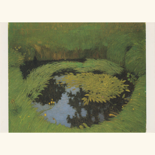 Otto Modersohn - Tümpel im Barkenhoffgarten, um 1895 - Postkarte 603