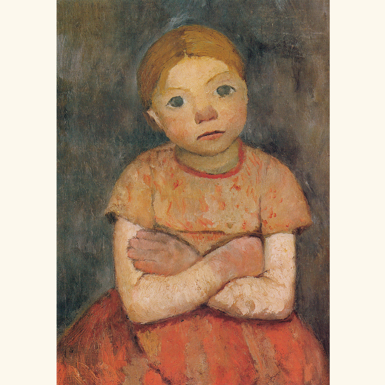 Paula Modersohn-Becker - Mädchen mit verschränkten Armen - Postkarte 61