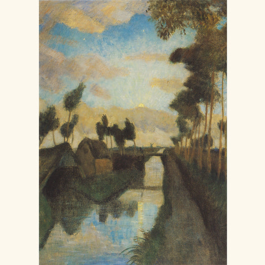 Otto Modersohn - Abend am Moorkanal - Postkarte 616