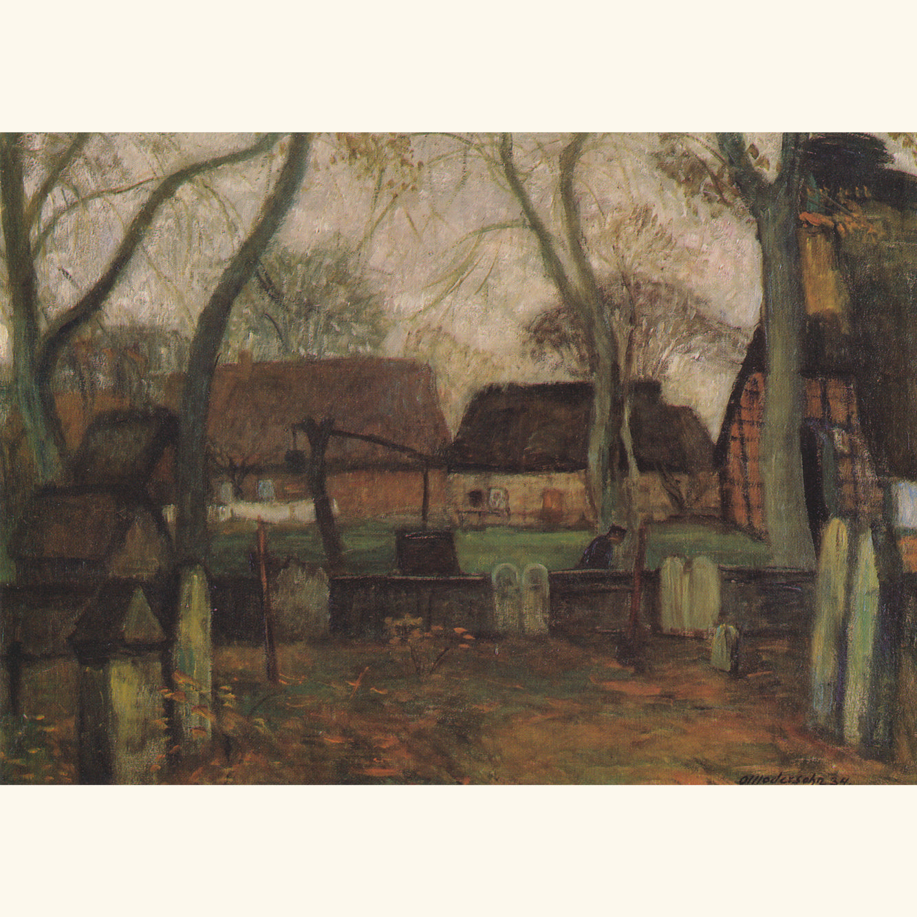Otto Modersohn - In Fischerhude, 1934 - Postkarte 619