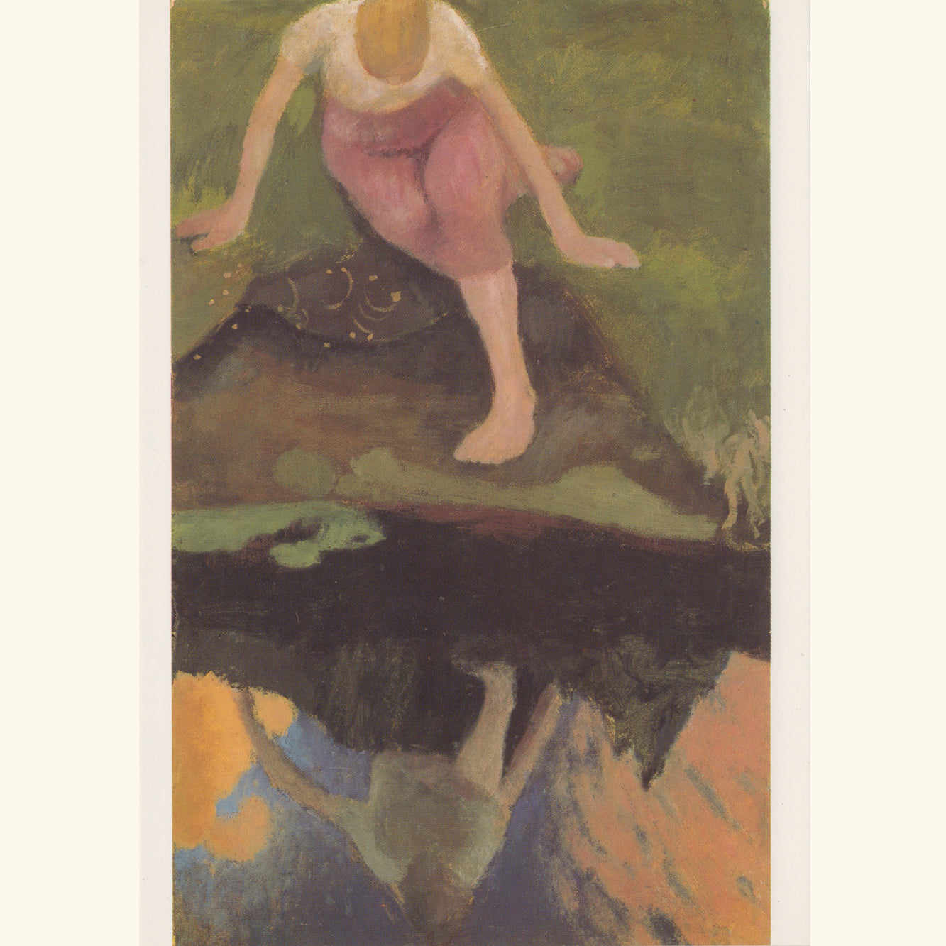Ottilie Reylaender - Das Spiegelbild, 1900 - Postkarte 623