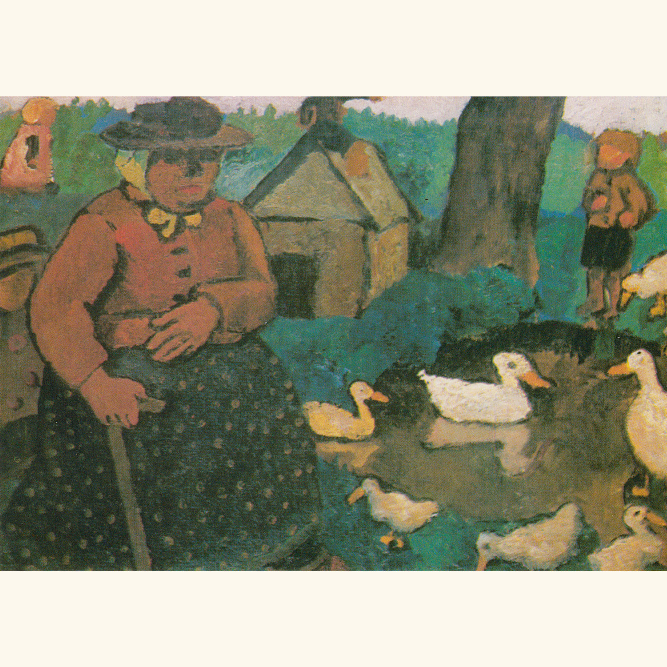 Paula Modersohn-Becker - Armenhäuslerin am Ententeich - Postkarte 64