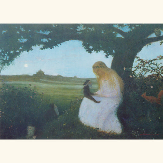 Otto Modersohn - Waldfrau - Postkarte 644