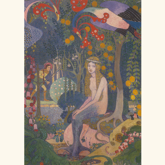 Heinrich Vogeler - Melusine, Mittelteil des Triptychons - Postkarte 659