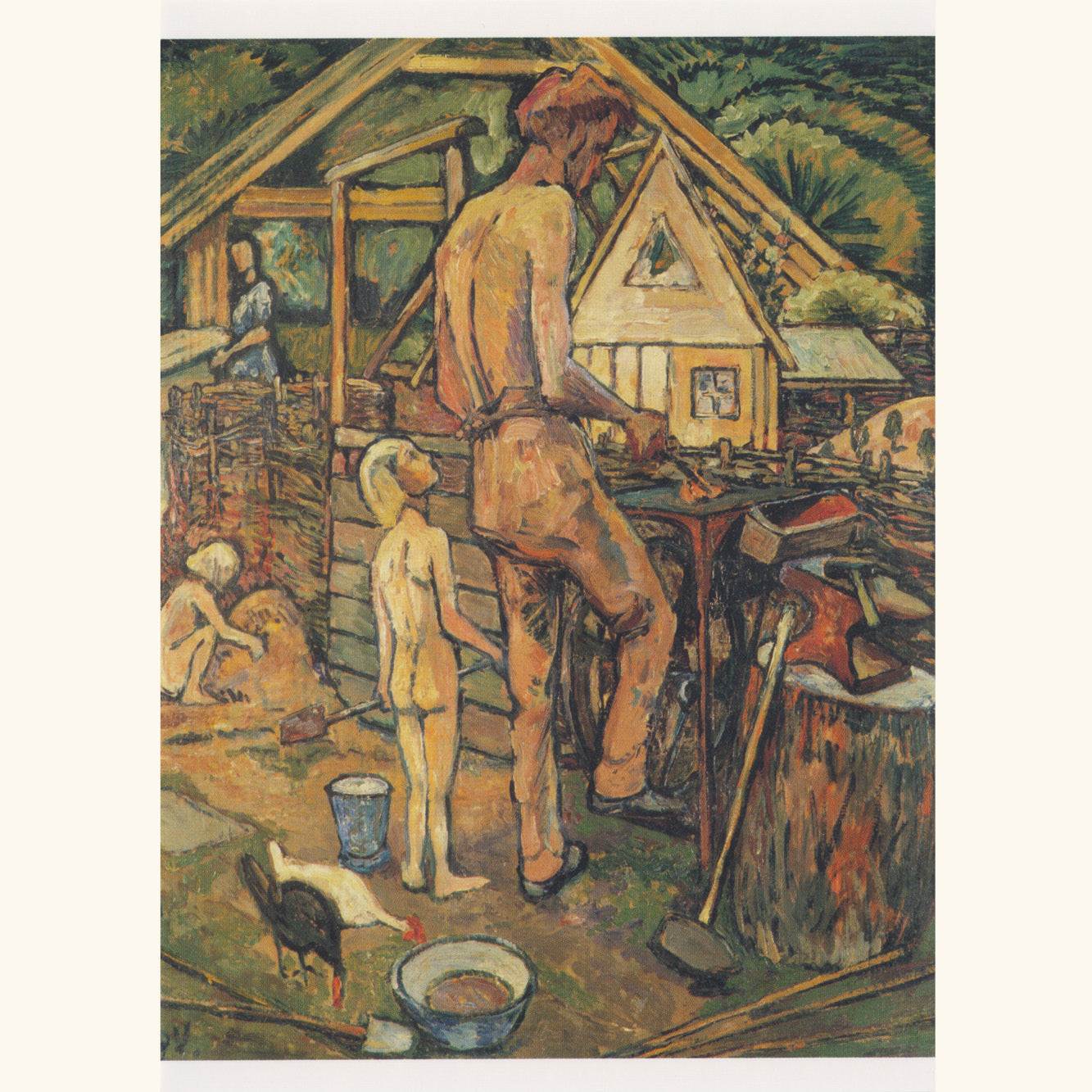 Heinrich Vogeler - Arbeitsschule Barkenhoff - Postkarte 681