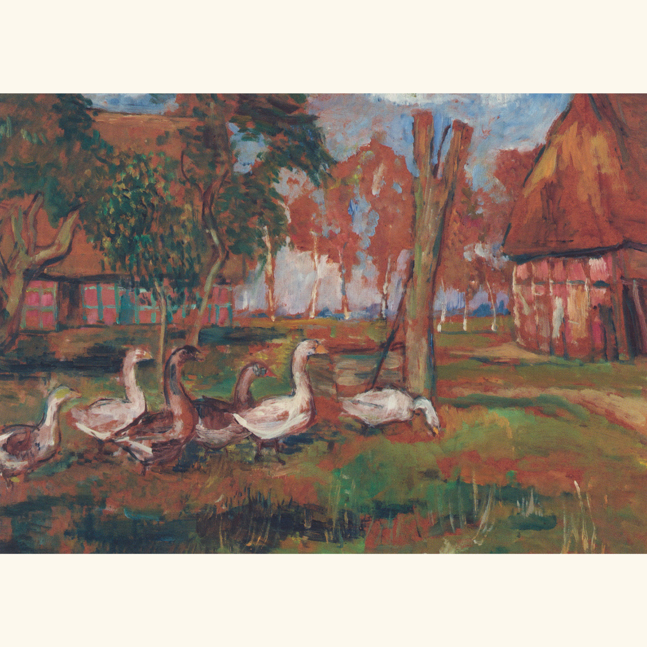 Lisel Oppel - Gänse auf dem Bauernhof - Postkarte 686