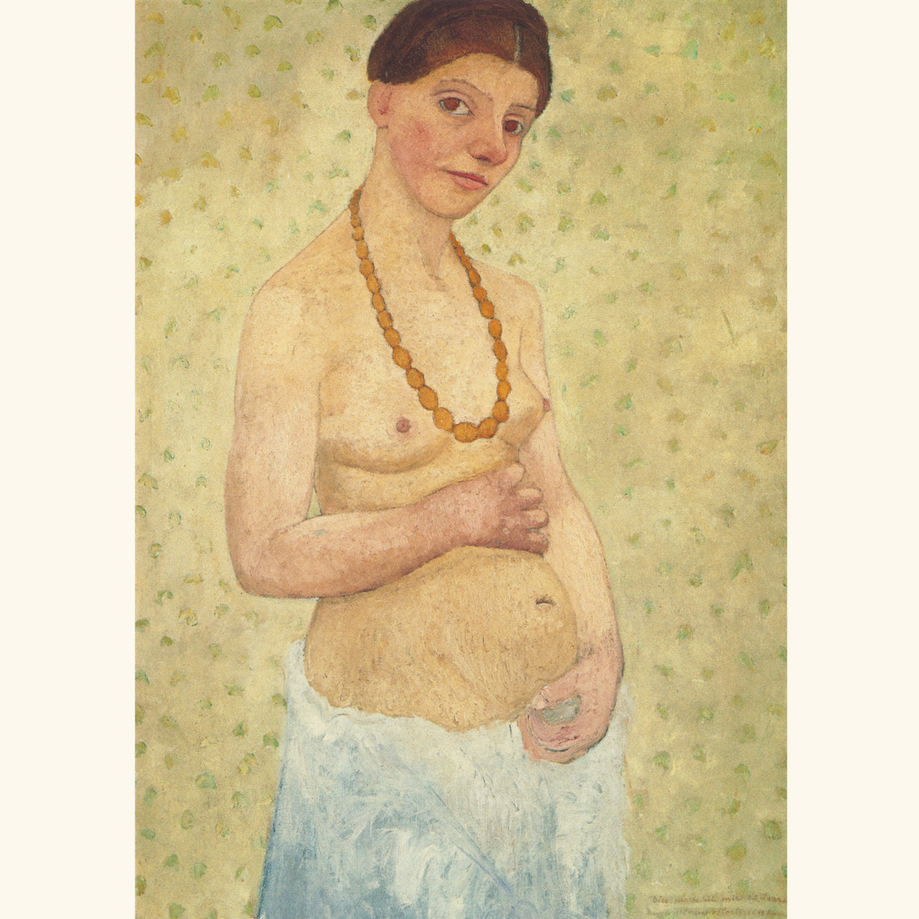 Paula Modersohn-Becker - Selbstbildnis am 6. Hochzeitstag - Postkarte 695