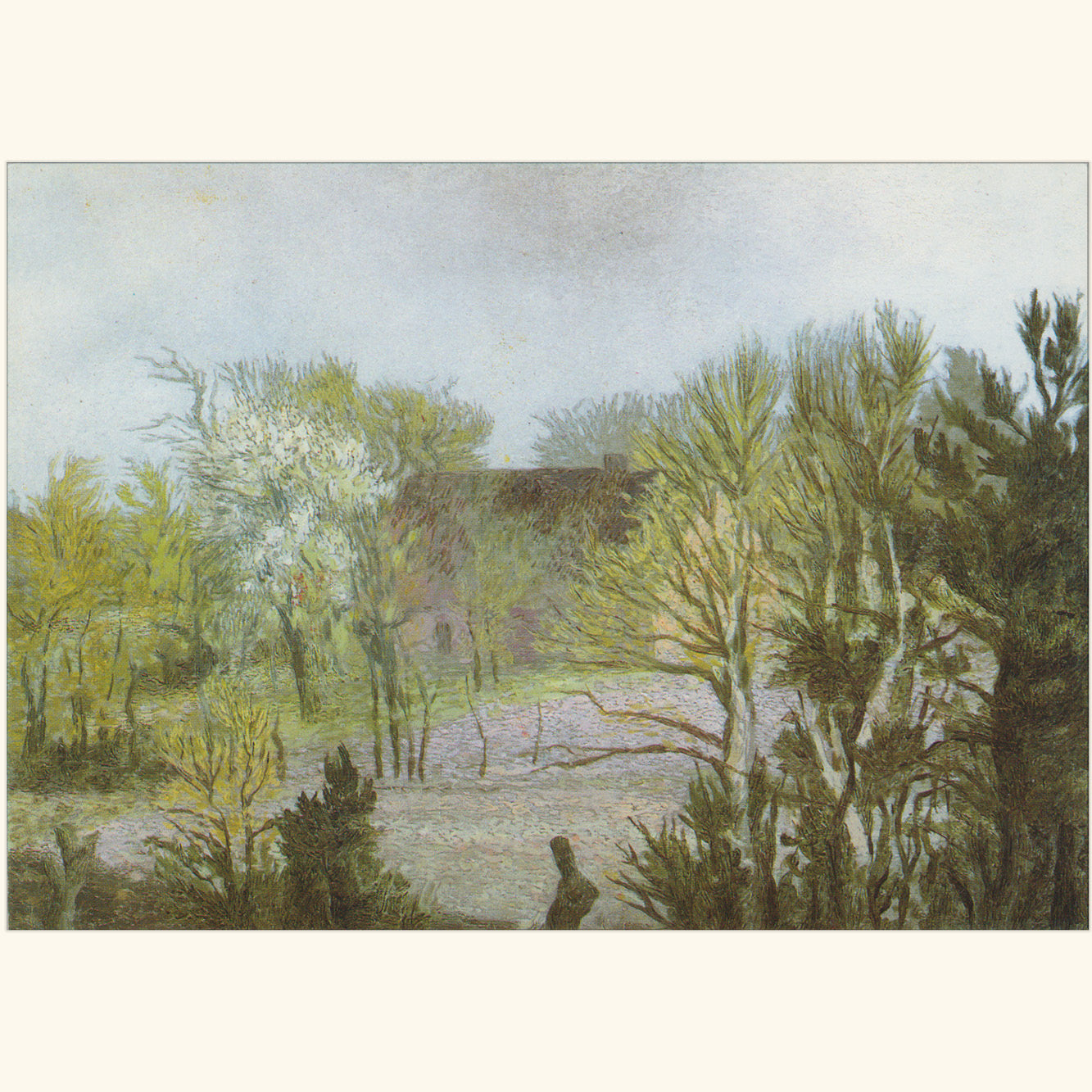 Richard Oelze - Landschaftsstudie Worpswede - Postkarte 730