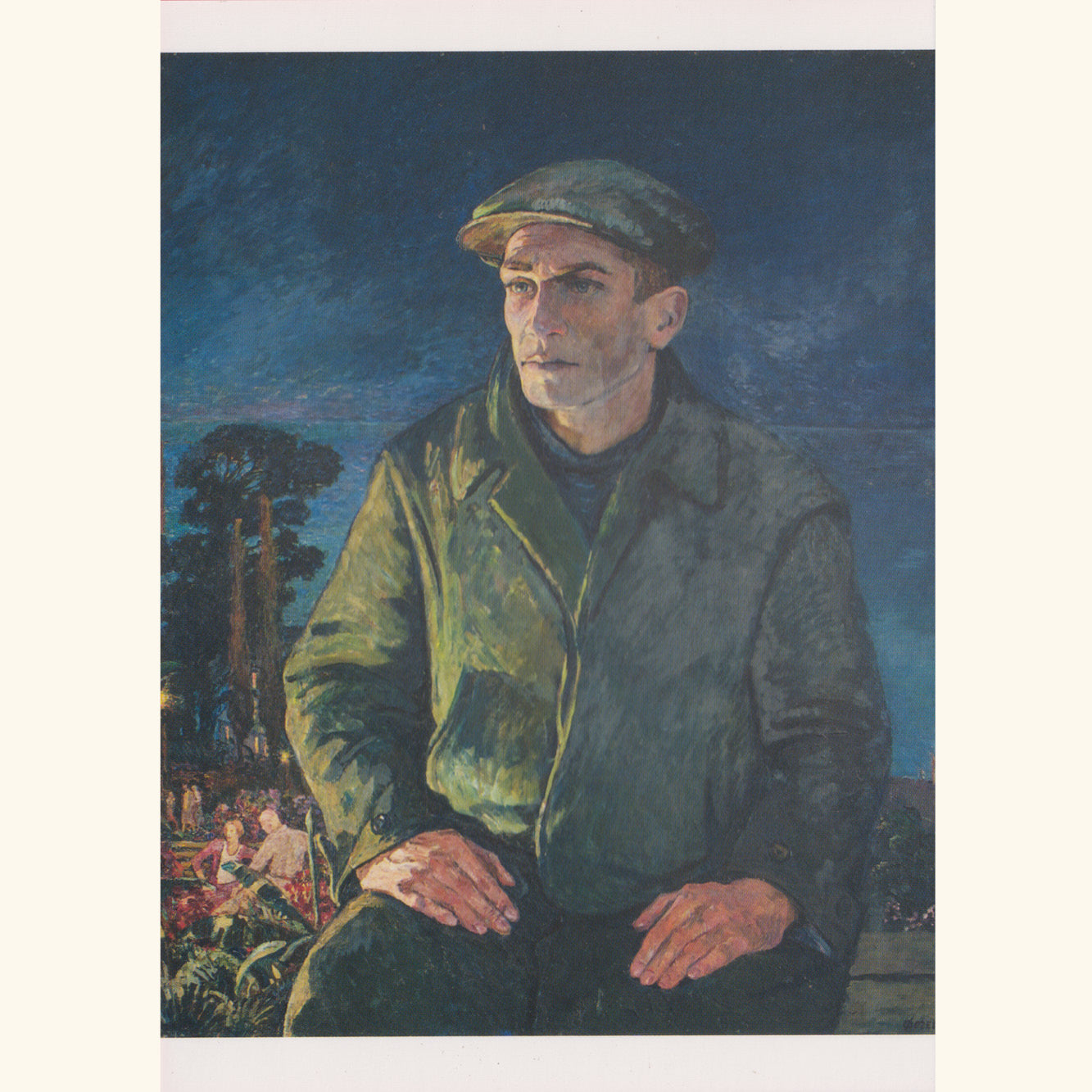 Heinrich Vogeler - Deutscher Stachanowarbeiter im Erholungsheim Sotschi - Postkarte 755