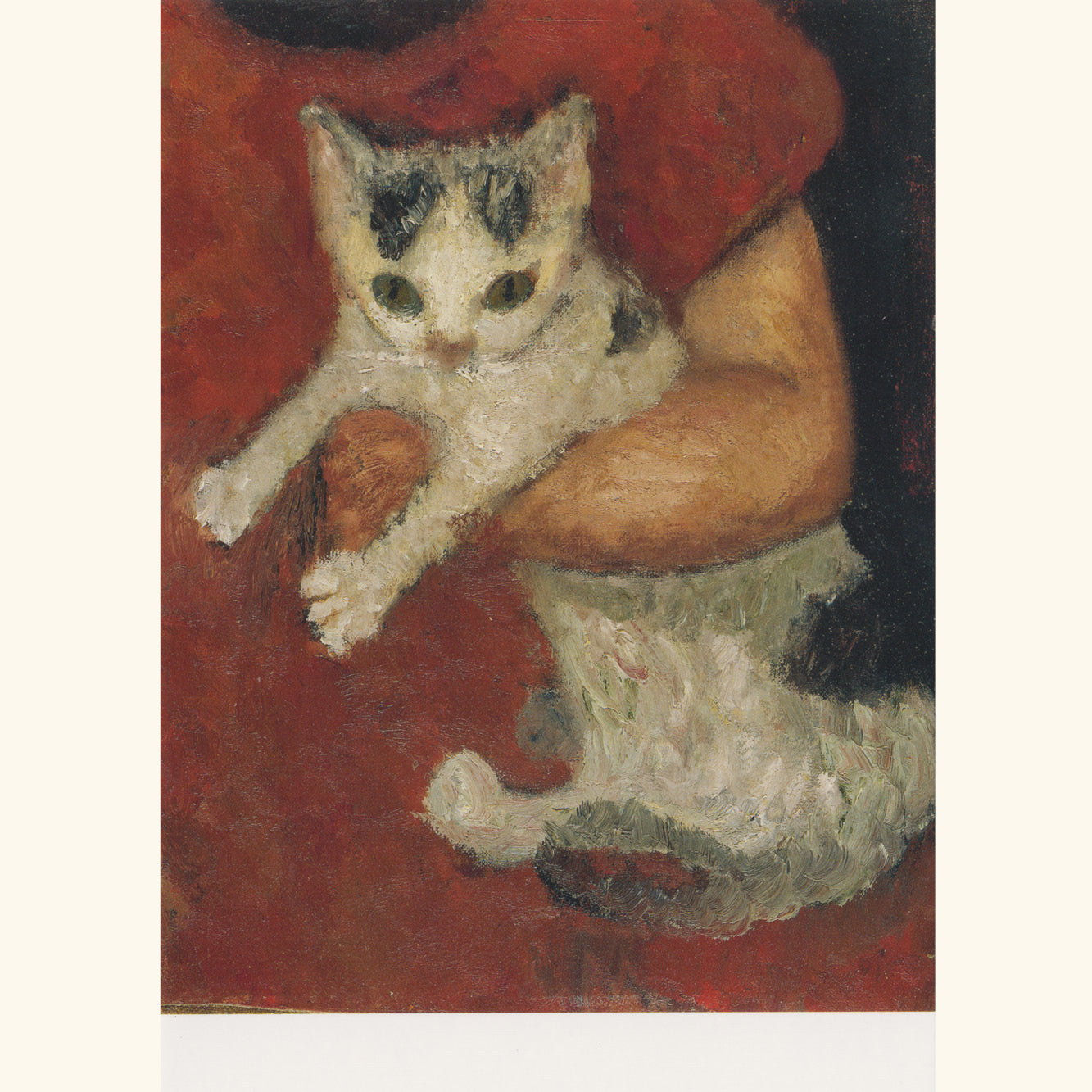 Paula Modersohn-Becker - Kind mit Katze im Arm - Postkarte 81