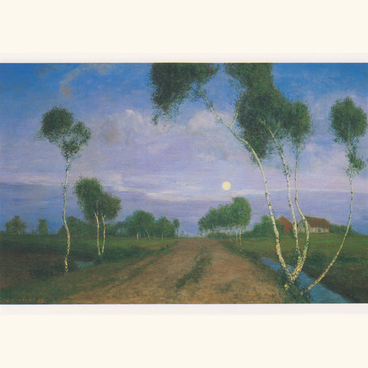 Fritz Overbeck - Abend im Moor - Postkarte 86